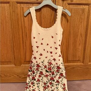 Hugo Buscati Cream Knit Sweater Dress